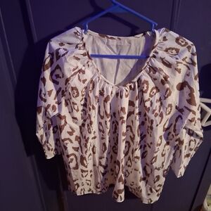 Leopard Print Women's Top